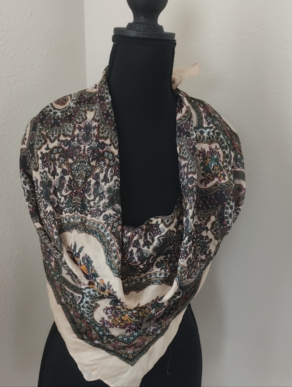 Free People Print Floral Bandana Scarf  ][811